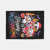 Happy Hallothanksmas Cows For Farmer Fleecedecke (Vorderseite (Horizontal))