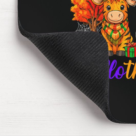 Happy Hallothanksmas Cows For Farmer  Mousepad (Ecke)