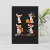 Happy Hallothanksmas Cute Hexe Türkei Santa Ankündigung (Stehend Vorderseite)