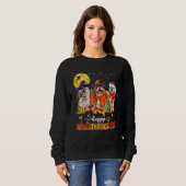 Happy Hallothanksmas Cute Shih Tzu Wizard Hat Turk Sweatshirt (Vorne ganz)