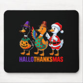 Happy Hallothanksmas Duck Lover Halloween Merry Ch Mousepad (Vorne)