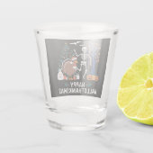Happy Hallothanksmas Feiertagssaison Geschenk Fall Schnapsglas (Rückseite)