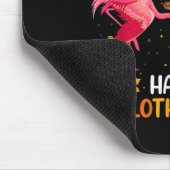Happy Hallothanksmas Flamingo Mousepad (Ecke)