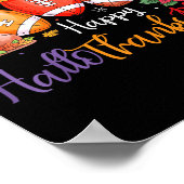 Happy Hallothanksmas Football Halloween Poster (Ecke)