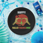 Happy Hallothanksmas Fun Holiday Saison Mashup Pappteller (Party)