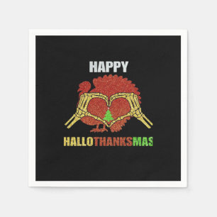 Happy Hallothanksmas Fun Holiday Saison Mashup Serviette