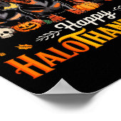Happy Hallothanksmas Funny Dackel Dog Lover Dog Poster (Ecke)