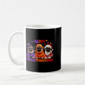 Happy Hallothanksmas Funny Pug Halloween Thanksgiv Kaffeetasse (Links)