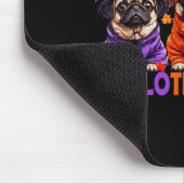 Happy Hallothanksmas Funny Pug Halloween Thanksgiv Mousepad (Ecke)