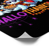 Happy Hallothanksmas Ghost Halloween Erntedank Poster (Ecke)