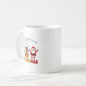Happy Hallothanksmas Ghost Turkey Pumpkin Christma Kaffeetasse (Vorderseite Links)