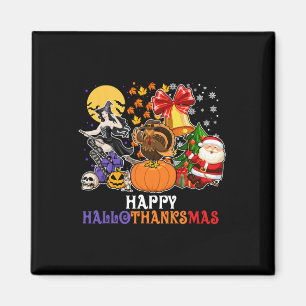 HAPPY HALLOTHANKSMAS GNOME Halloween Erntedank Magnet