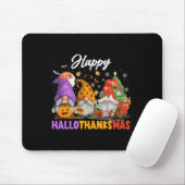 Happy Hallothanksmas Gnome Halloween Erntedank Mousepad (Mit Mouse)