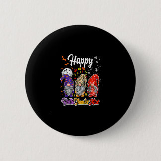 Happy Hallothanksmas Gnomes Halloween Erntedank Button