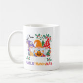 Happy Hallothanksmas Gnomes Halloween Erntedank Kaffeetasse (Links)