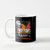 Happy Hallothanksmas Gnomes Halloween Erntedank Kaffeetasse (Links)