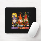 Happy Hallothanksmas Gnomes Halloween Erntedank Mousepad (Mit Mouse)