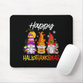 Happy Hallothanksmas Gnomes Halloween Erntedank Mousepad (Mit Mouse)