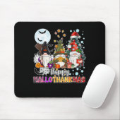 Happy Hallothanksmas Gnomes Lover Funny Halloween Mousepad (Mit Mouse)