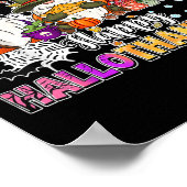 Happy Hallothanksmas Gnomes Lover Funny Halloween Poster (Ecke)