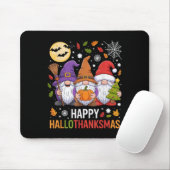 Happy Hallothanksmas Gnomes Lover Halloween Merry Mousepad (Mit Mouse)