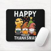 Happy Hallothanksmas Gnomes Lover Halloween Merry Mousepad (Mit Mouse)