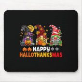 Happy Hallothanksmas Gnomes Lover Halloween Merry Mousepad (Vorne)