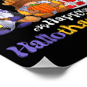 Happy Hallothanksmas Gnomes Lover Halloween Merry Poster (Ecke)