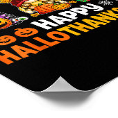 Happy Hallothanksmas Gnomes Lover Halloween Merry Poster (Ecke)