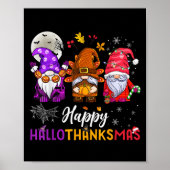Happy Hallothanksmas Gnomes Lover Halloween Merry Poster (Vorne)