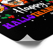Happy Hallothanksmas Gnomes Lover Halloween Merry Poster (Ecke)