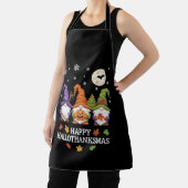 Happy Hallothanksmas Gnomes Lover Halloween Xmas Schürze (InSitu)