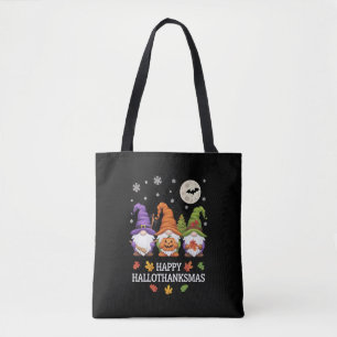 Happy Hallothanksmas Gnomes Lover Halloween Xmas Tasche