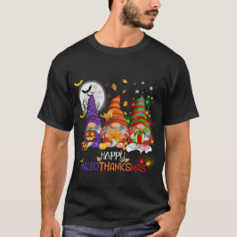 Happy Hallothanksmas Gnomes Lover T-Shirt
