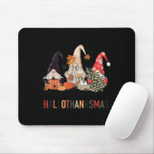 Happy Hallothanksmas Gnomes Pumpkins Halloween Chr Mousepad (Mit Mouse)