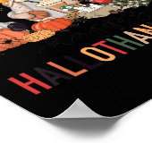 Happy Hallothanksmas Gnomes Pumpkins Halloween Chr Poster (Ecke)