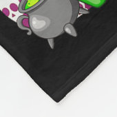 Happy Hallothanksmas Guitar Halloween Thanksgiving Fleecedecke (Ecke)