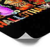 Happy Hallothanksmas Halloween Coffee Latte Thanks Poster (Ecke)