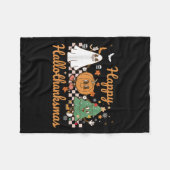 Happy Hallothanksmas Halloween Erntedank Christ Fleecedecke (Vorderseite (Horizontal))
