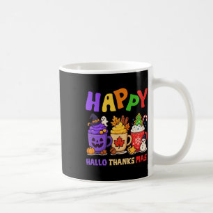 Happy Hallothanksmas Halloween Erntedank Christ Kaffeetasse