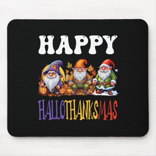 Happy Hallothanksmas Halloween Erntedank Christ Mousepad (Vorne)