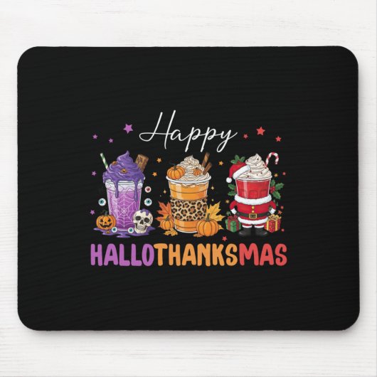 Happy Hallothanksmas Halloween Erntedank Christ Mousepad (Vorne)