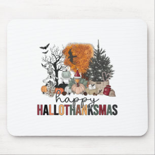 Happy Hallothanksmas Halloween Erntedank Christ Mousepad