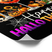 Happy Hallothanksmas Halloween Erntedank Christ Poster (Ecke)