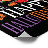 Happy Hallothanksmas Halloween Erntedank Christ Poster (Ecke)