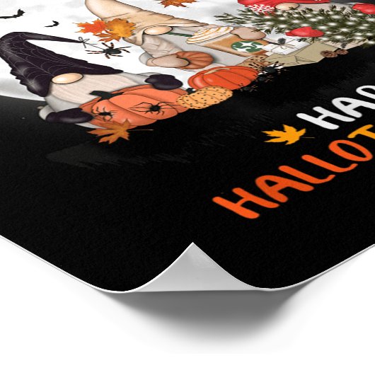 Happy Hallothanksmas Halloween Erntedank Christ Poster (Ecke)