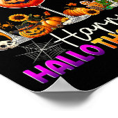 Happy Hallothanksmas Halloween Erntedank Christ Poster (Ecke)