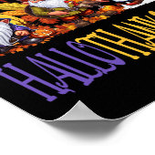 Happy Hallothanksmas Halloween Erntedank Christ Poster (Ecke)
