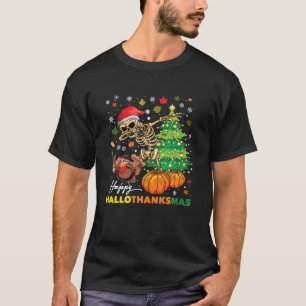 Happy Hallothanksmas Halloween Erntedank Christ T-Shirt