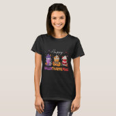 Happy Hallothanksmas Halloween Erntedank Christ T-Shirt (Vorne ganz)